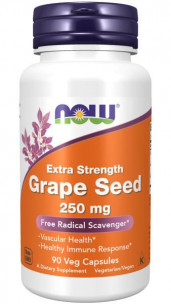 NOW Grape Seed 250 мг, 90 капс