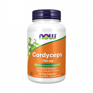 NOW Cordyceps 750 mg, 90 капсул