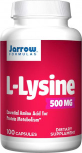 Jarrow Formulas L-Lysine 500 mg, 100 капс