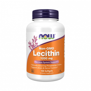 NOW Non-GMO Lecithin 1200 mg, 100 капсул