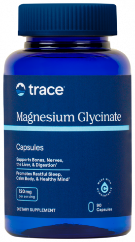 Trace Minerals Магний Глицинат, 90 капсул