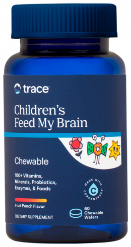 Trace Minerals Research Multi Vitamins + Enzyme Feed My Brain, Ресерч мульти витамины + энзимы Фид Май Брэйн, 60 таблеток