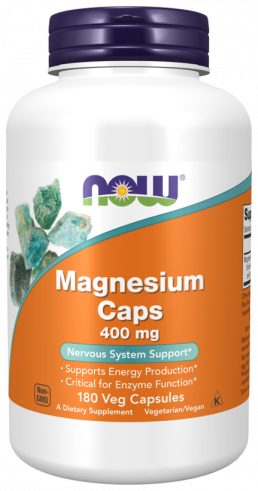 NOW Magnesium, Магний, 180 капсул