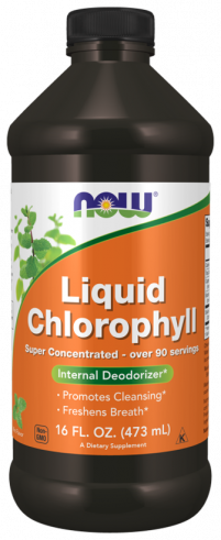 NOW Liquid Chlorophyll, Жидкий Хлорофилл, 473 мл