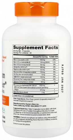 Doctor's Best Calcium Bone Maker Complex, 180 капсул