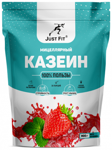 Just Fit Casein Micellar, Казеин мицеллярный, 900 грамм