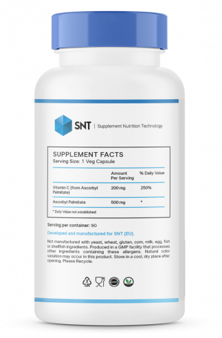 SNT Ascorbyl Palmitate, Аскорбил Пальмитат, 90 капсул