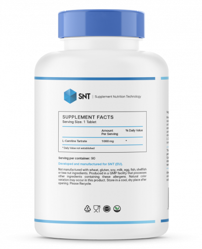 SNT L-Carnitine, L-Карнитин, 90 таблеток