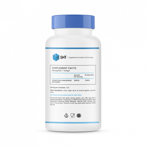 SNT Vitamin D-3, Витамин Д3, 120 капсул
