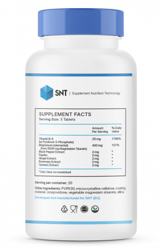 SNT Magnesium Taurate, Магнезиум Таурат, 60 таблеток