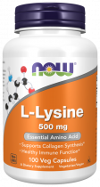 NOW L-Lysine 500 mg, L-Лизин 500 мг