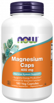 NOW Magnesium, Магний, 180 капсул