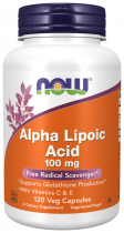 NOW Alpha Lipoic Acid 100 mg, Альфа-липоевая кислота 100 мг, 120 капсул