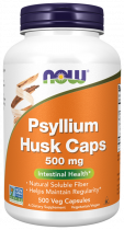 NOW Psyllium Husk, Подорожник + Пектин, 500 капсул