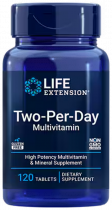 Life Extension Two-Per-Day Multivitamin, Мультивитамины, 120 таблеток